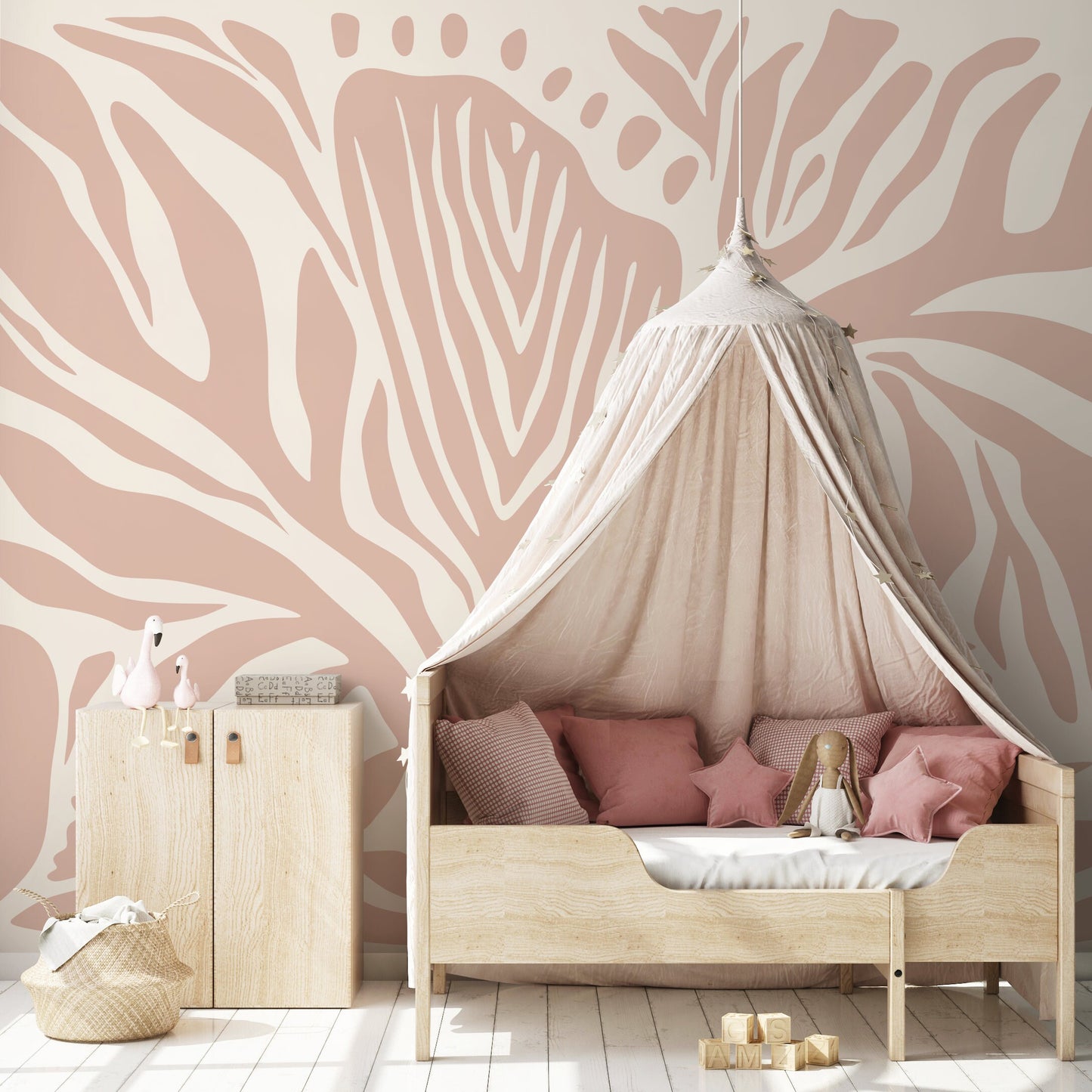 Light Pink Abstract Wallpaper Contemporary Mural Peel and Stick and Traditional Wallpaper - D694