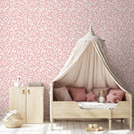 Pink Abstract Wallpaper Nursery Wallpaper Modern Wallpaper Peel and Stick Wallpaper Home Decor - D577