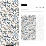 Abstract Leaf Wallpaper Modern Wallpaper Peel and Stick and Traditional Wallpaper - D722