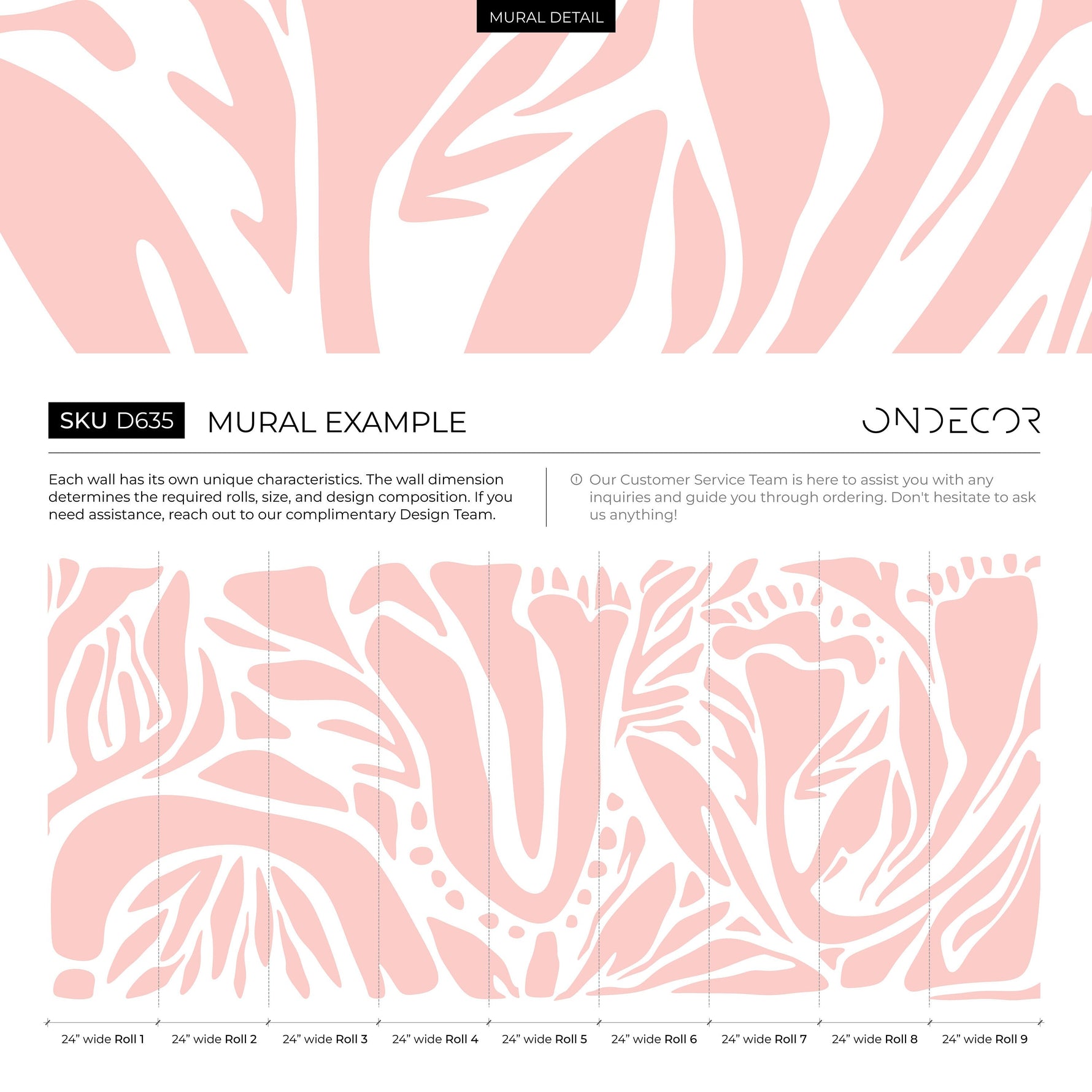 Pink Abstract Art Wallpaper Large Modern Wallpaper Peel and Stick and Traditional Wallpaper - D635