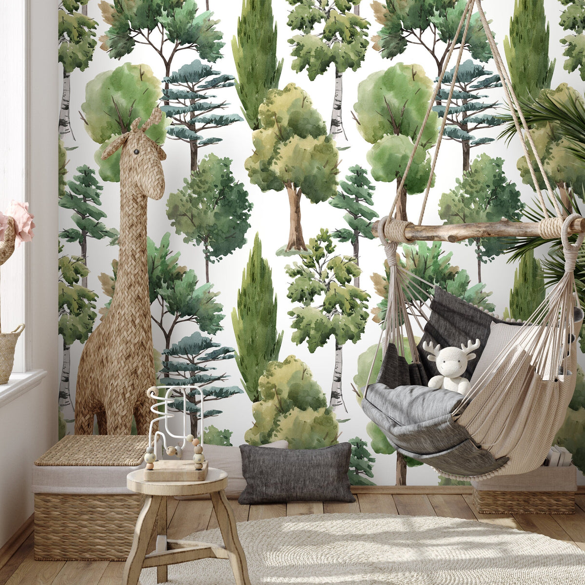 Removable Wallpaper Wall Temporary Wallpaper Nursery Wallpaper Wall Decor Wall Paper Removable Peel and Stick Wallpaper - A687