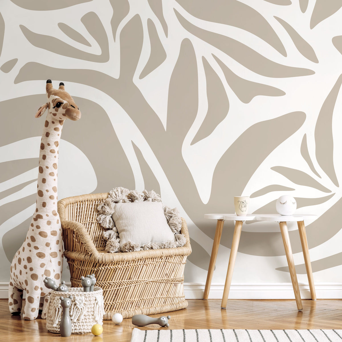 Light Abstract Art Wallpaper Large Boho Wallpaper Peel and Stick and Traditional Wallpaper - D639