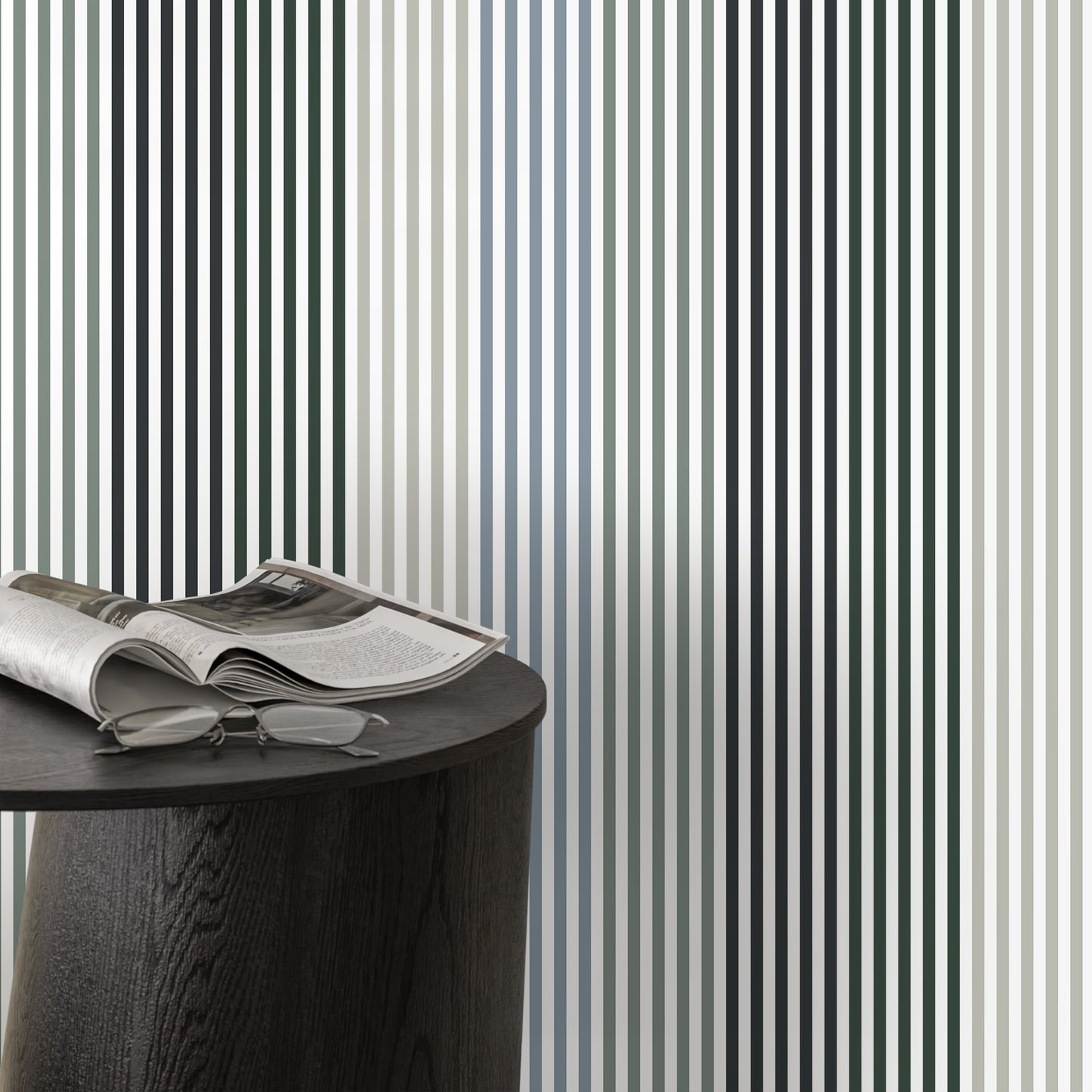 Geometric Striped Wallpaper Modern Wallpaper Peel and Stick and Traditional Wallpaper - D756
