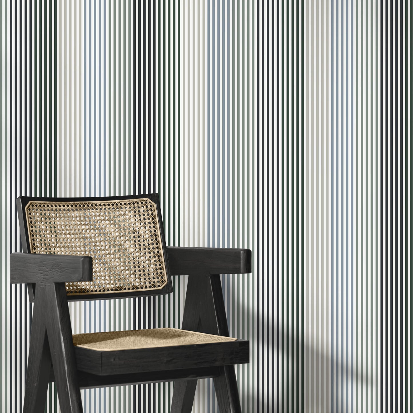 Geometric Striped Wallpaper Modern Wallpaper Peel and Stick and Traditional Wallpaper - D756