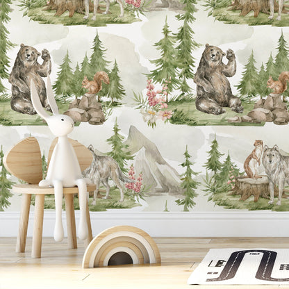 Removable Wallpaper Wall Temporary Wallpaper Nursery Wallpaper Wall Decor Wall Paper Removable Peel and Stick Wallpaper - C254