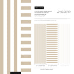 Beige Striped Wallpaper Modern Geometric Wallpaper Peel and Stick and Traditional Wallpaper - D736