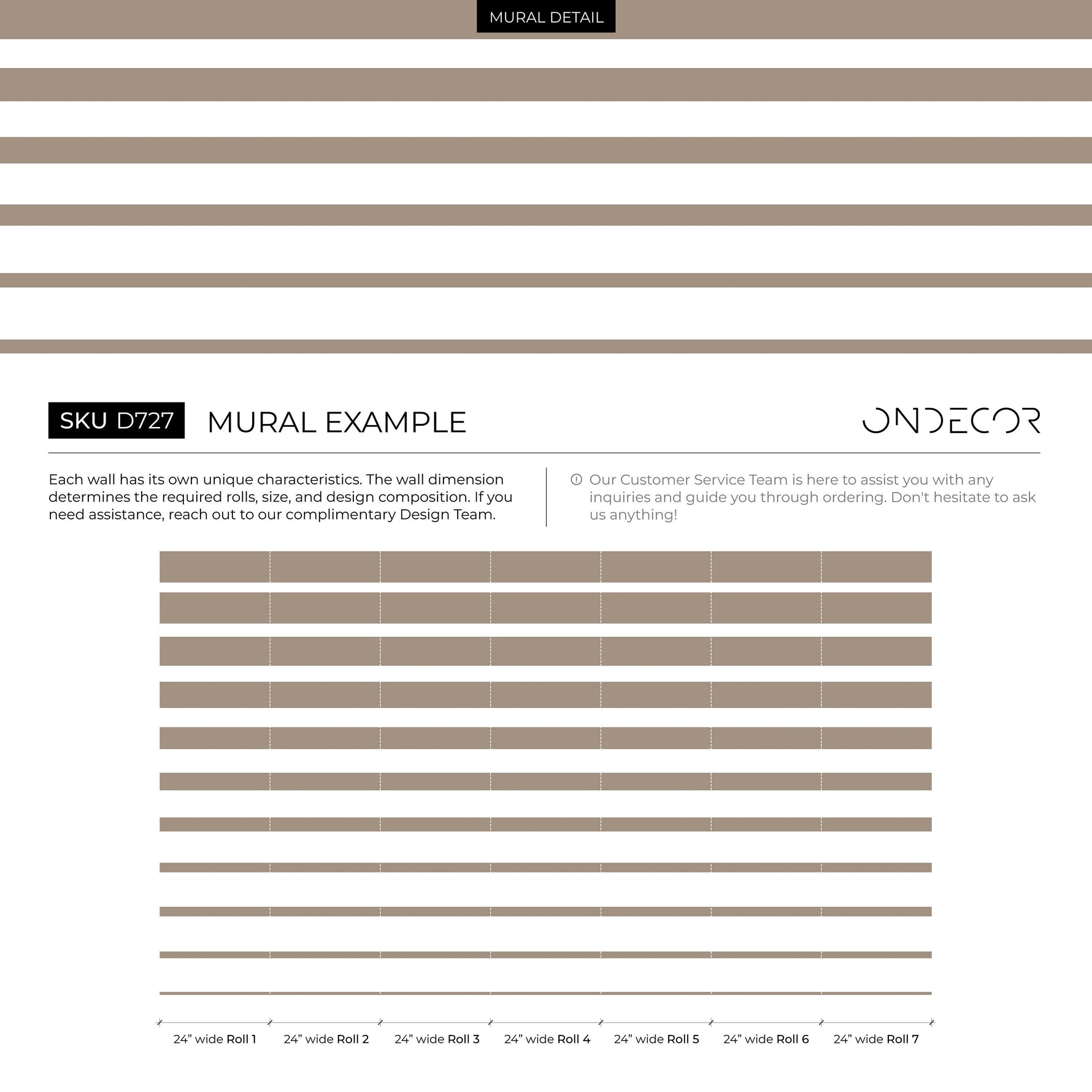 Beige Striped Wallpaper Modern Wallpaper Peel and Stick and Traditional Wallpaper - D727