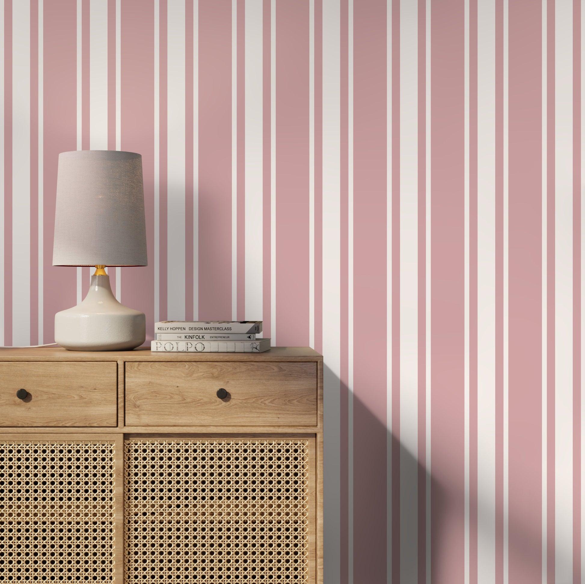 Pink Stripe Wallpaper