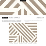 Beige Geometric Wallpaper Modern Striped Wallpaper Peel and Stick and Traditional Wallpaper - D734