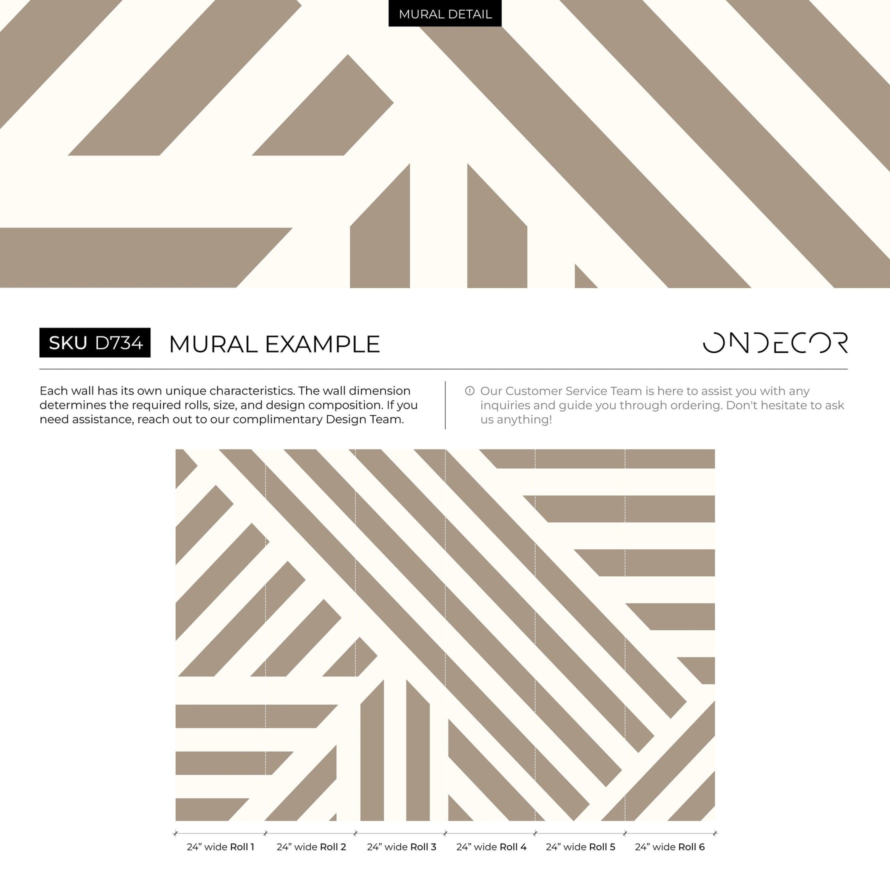 Beige Geometric Wallpaper Modern Striped Wallpaper Peel and Stick and Traditional Wallpaper - D734