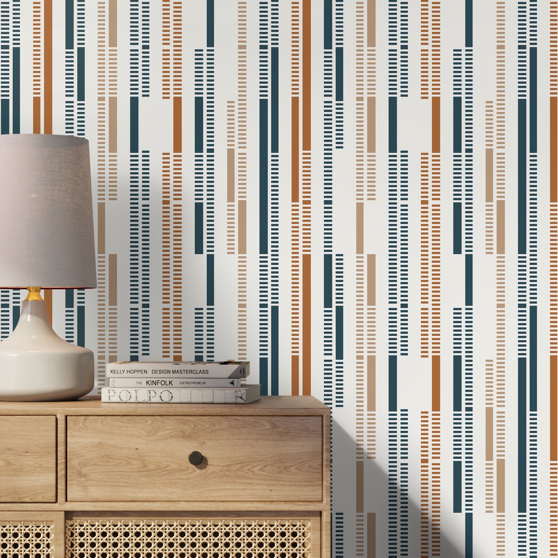 Contemporary Geometric Wallpaper Abstract Wallpaper Peel and Stick and Traditional Wallpaper - D743