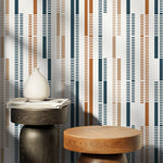 Contemporary Geometric Wallpaper Abstract Wallpaper Peel and Stick and Traditional Wallpaper - D743