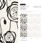 Wallpaper Peel and Stick Wallpaper Removable Wallpaper Home Decor Wall Art Wall Decor Room Decor / Unique Abstract Floral Wallpaper - B605