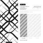 Geometric Wallpaper Removable Wallpaper Home Decor Wall Art Wall Decor Room Decor / Modern Black and White Wallpaper - B684