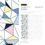 Retro Geometric Wallpaper Removable Wallpaper Home Decor Wall Art Room Decor / Colorful Triangle Wallpaper - B731