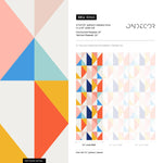 Colorful Geometric Removable Wallpaper Home Decor Wall Art Room Decor / Colorful Geometric Wallpaper - B846