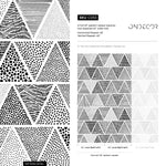 Peel and Stick Wallpaper Removable Wallpaper Wall Decor Home Decor Wall Art Printable Wall Art Room Decor / Polka Dot Black and White - C053