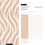 Wallpaper Peel and Stick Wallpaper Removable Wallpaper Home Decor Wall Art Wall Decor Room Decor / Pink Boho Feathers Wallpaper - C525