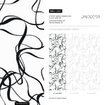 Black and White Lines Abstract Wallpaper / Peel and Stick Wallpaper Removable Wallpaper Home Decor Wall Art Wall Decor Room Decor - C662