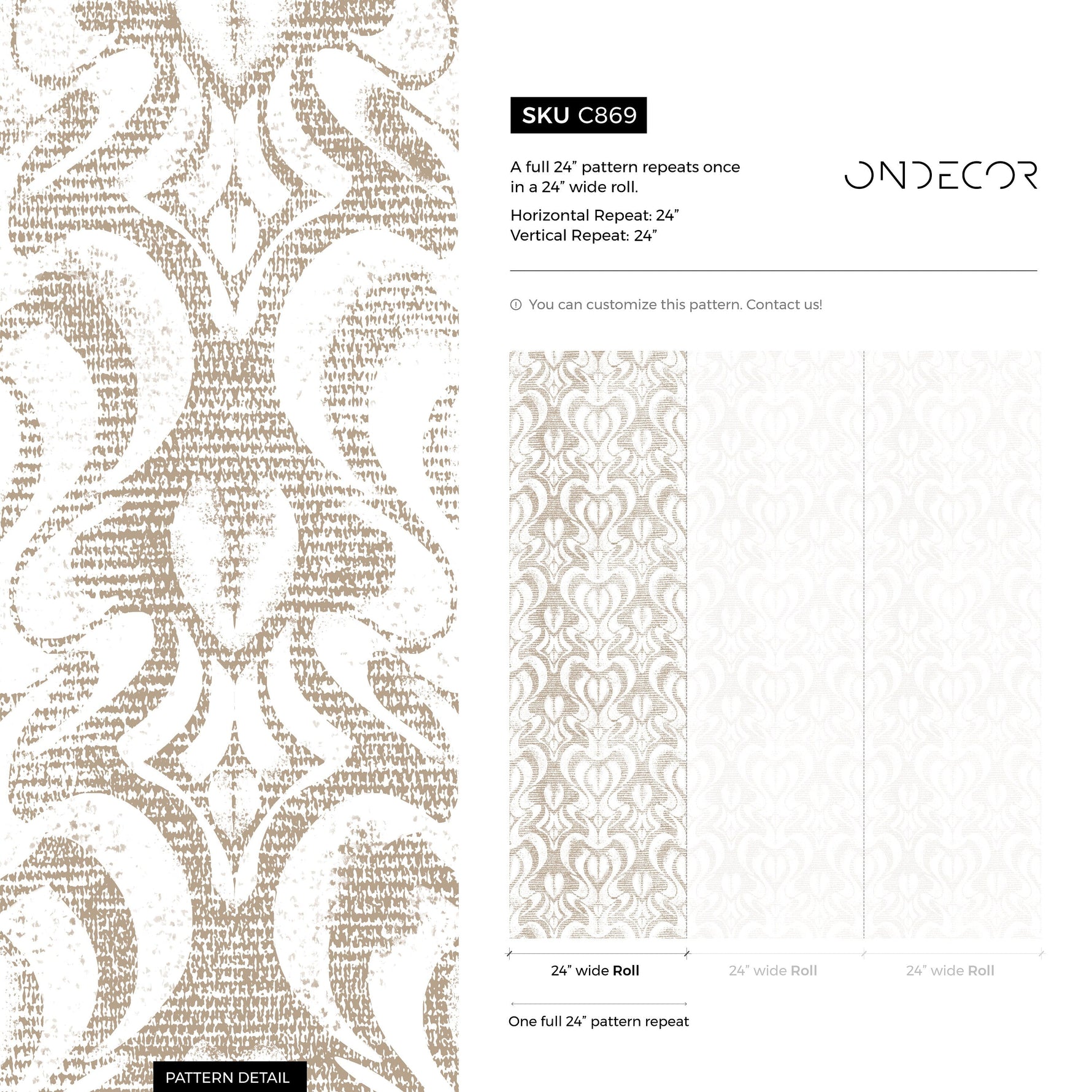 Vintage Abstract Wallpaper / Peel and Stick Wallpaper Removable Wallpaper Home Decor Wall Art Wall Decor Room Decor - C869