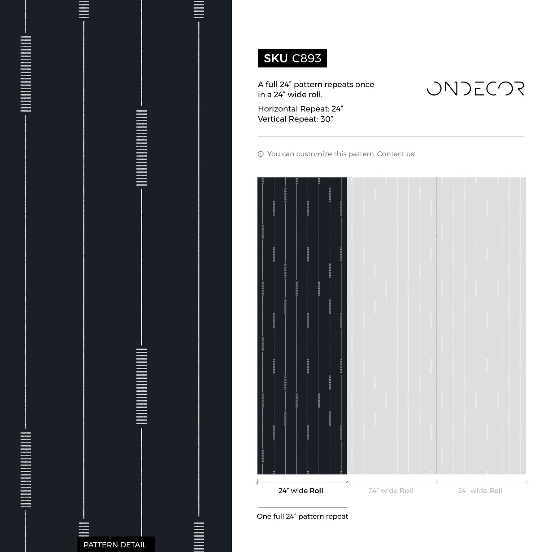 Black Modern Striped Wallpaper / Wallpaper Peel and Stick Wallpaper Removable Wallpaper Home Decor Wall Art Wall Decor Room Decor - C893