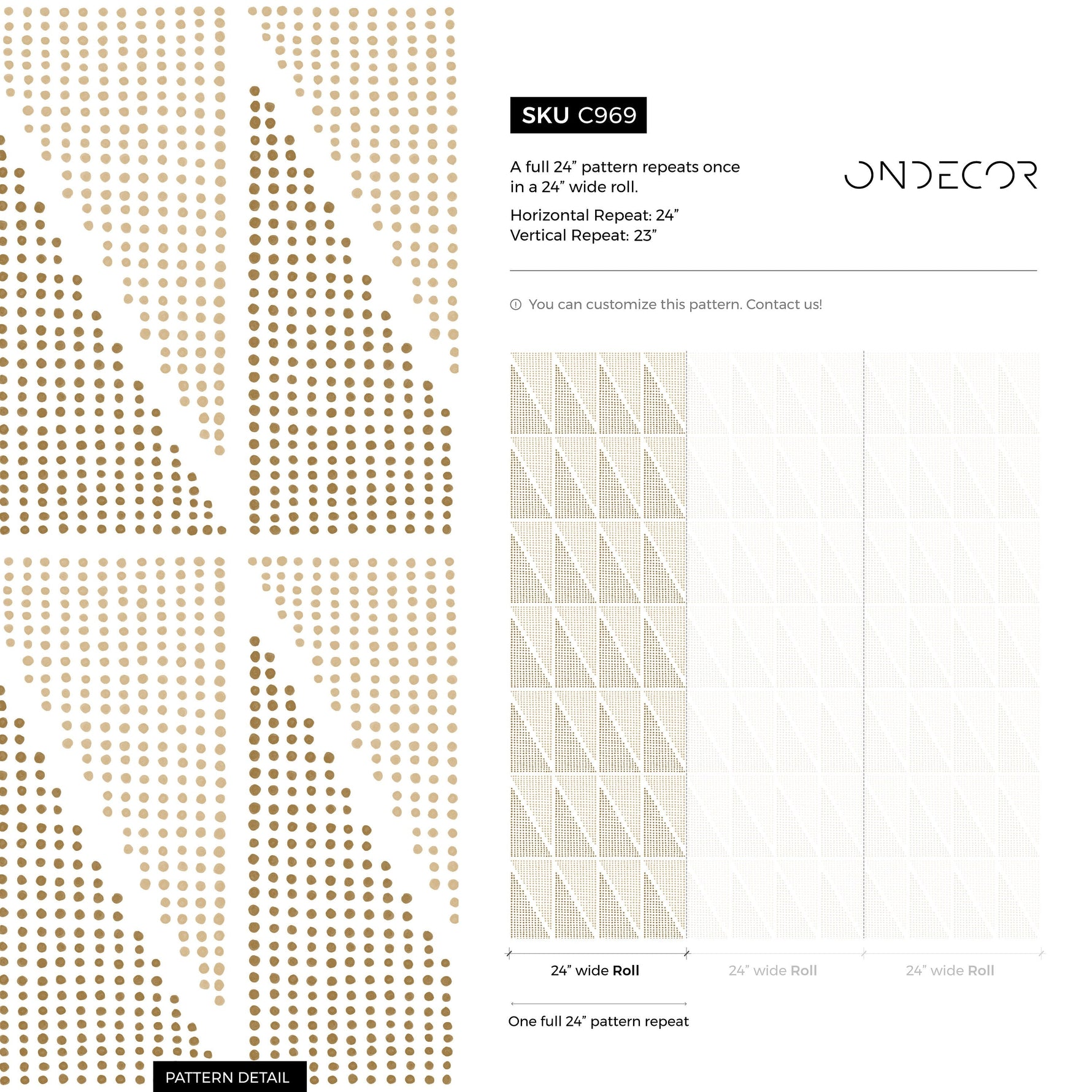Beige Modern Dots Wallpaper / Peel and Stick Wallpaper Removable Wallpaper Home Decor Wall Art Wall Decor Room Decor - C969