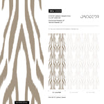 Beige Boho Retro Wallpaper / Peel and Stick Wallpaper Removable Wallpaper Home Decor Wall Art Wall Decor Room Decor - D009
