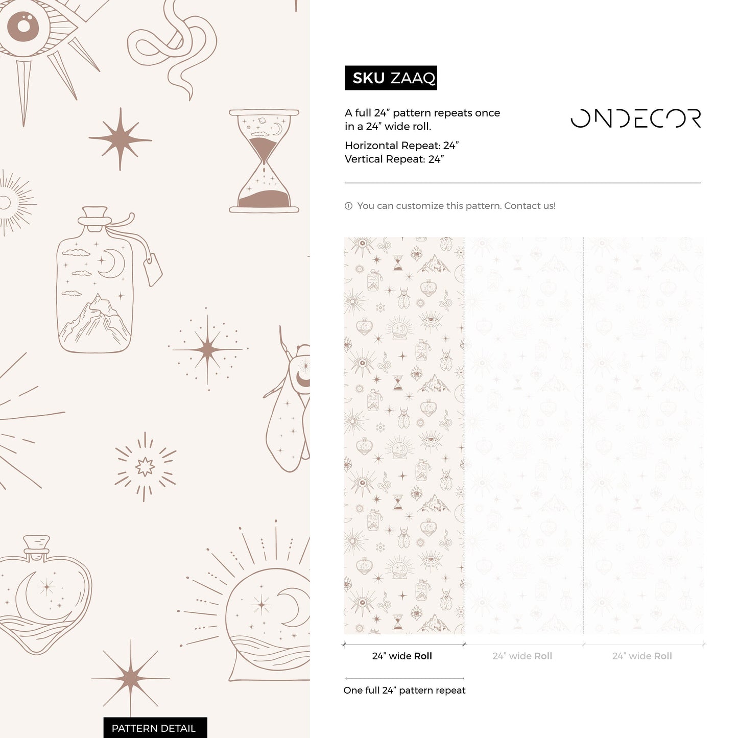 Mystique and Celestial Wallpaper Removable Peel and Stick Wallpaper, Peel and Stick Wallpaper Moon and Butterfly - ZAAQ