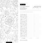 Removable Wallpaper Scandinavian Wallpaper Plants Wallpaper Peel and Stick Wallpaper Wall Paper - A452