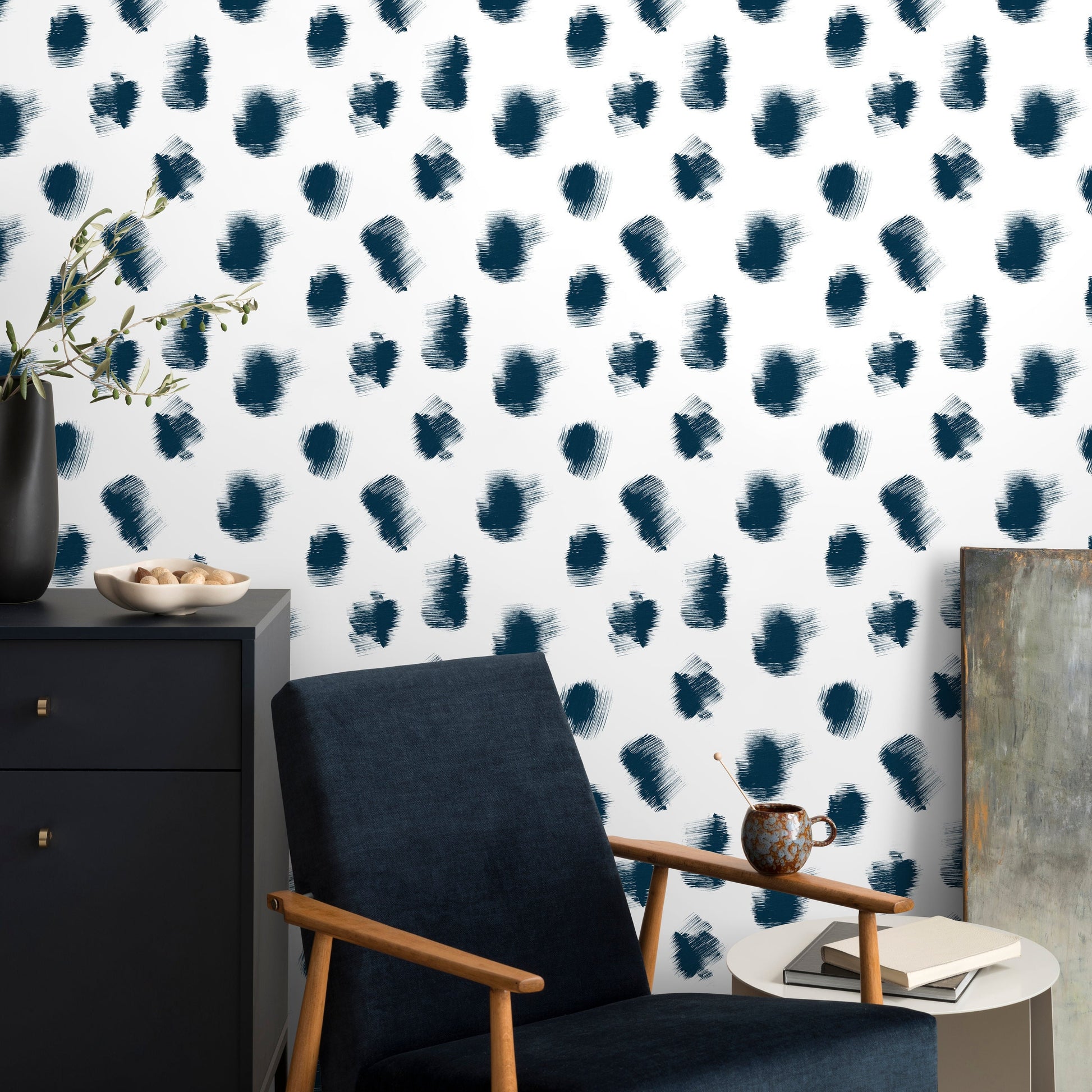 Speckled ombre wallpaper mural