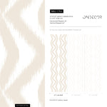 Neutral Boho Hand Painted / Wallpaper Peel and Stick Wallpaper Removable Wallpaper Home Decor Wall Art Wall Decor Room Decor - C754