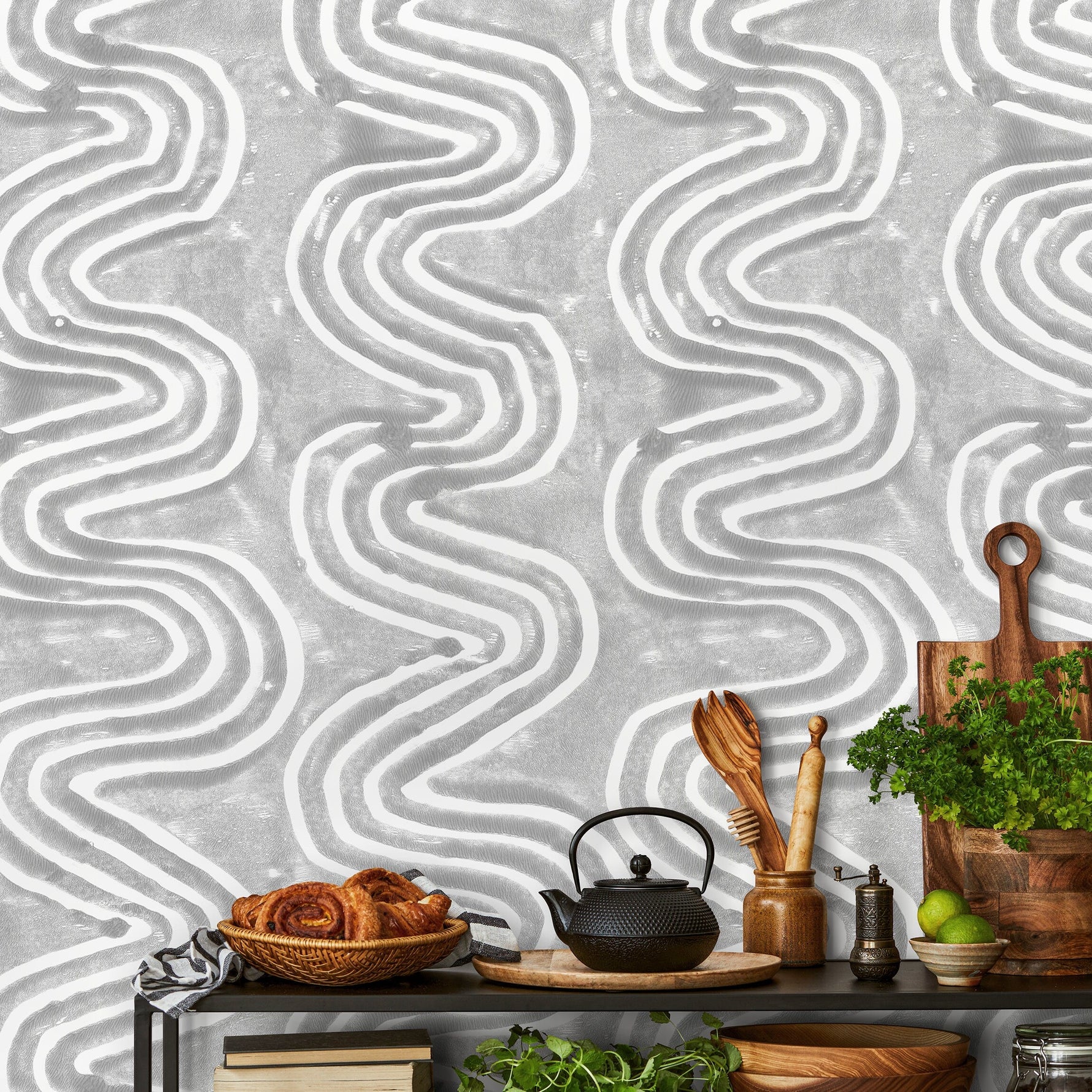 Removable Wallpaper Scandinavian Wallpaper Temporary Wallpaper Vintage Wallpaper Peel and Stick Wallpaper Wall Paper- X095