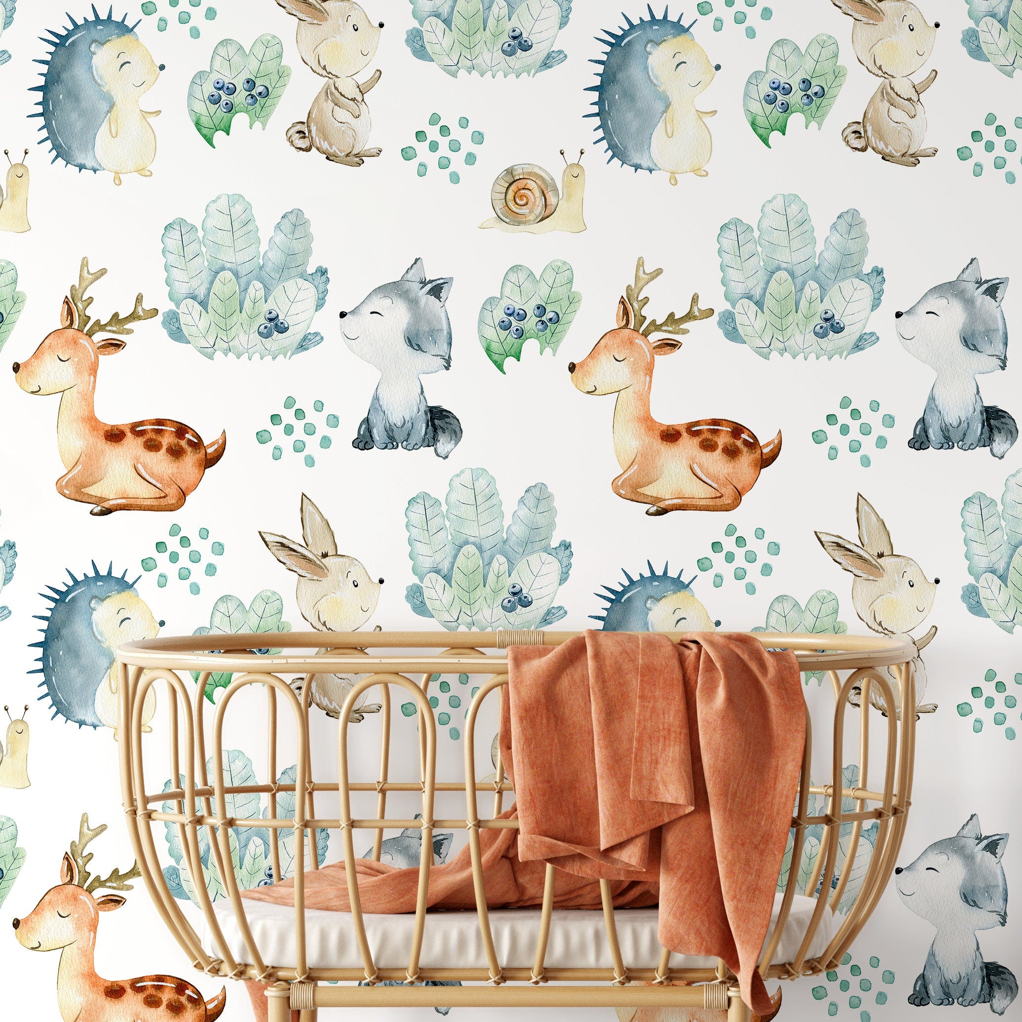 Temporary Wallpaper Nursery Decor Removable Wallpaper Peel and Stick B -  ONDECOR.COM