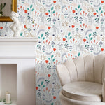 Removable Wallpaper, Scandinavian Wallpaper, Temporary Wallpaper, Minimalistic Wallpaper, Peel and Stick Wallpaper, Wall Paper, Boho - A163