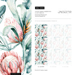 Vintage Floral Removable Wallpaper Wall Decor Home Decor Wall Art Printable Wall Art Room Decor Wall Prints Wall Hanging - B890