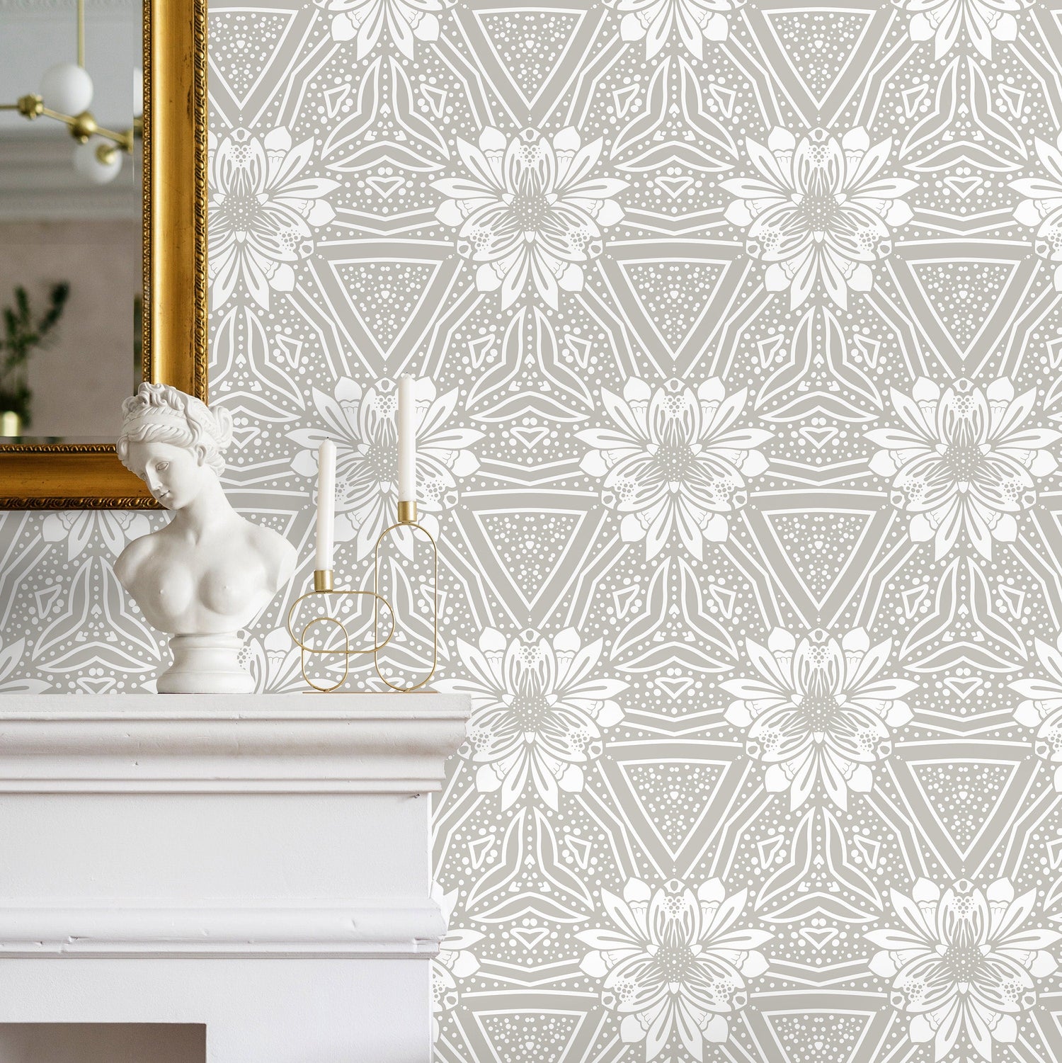 Removable Wallpaper Temporary Wallpaper Vintage Wallpaper Peel and Stick Wallpaper Wall Paper - X023