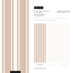 Beige Striped Wallpaper Vintage Wallpaper Peel and Stick and Traditional Wallpaper - D757