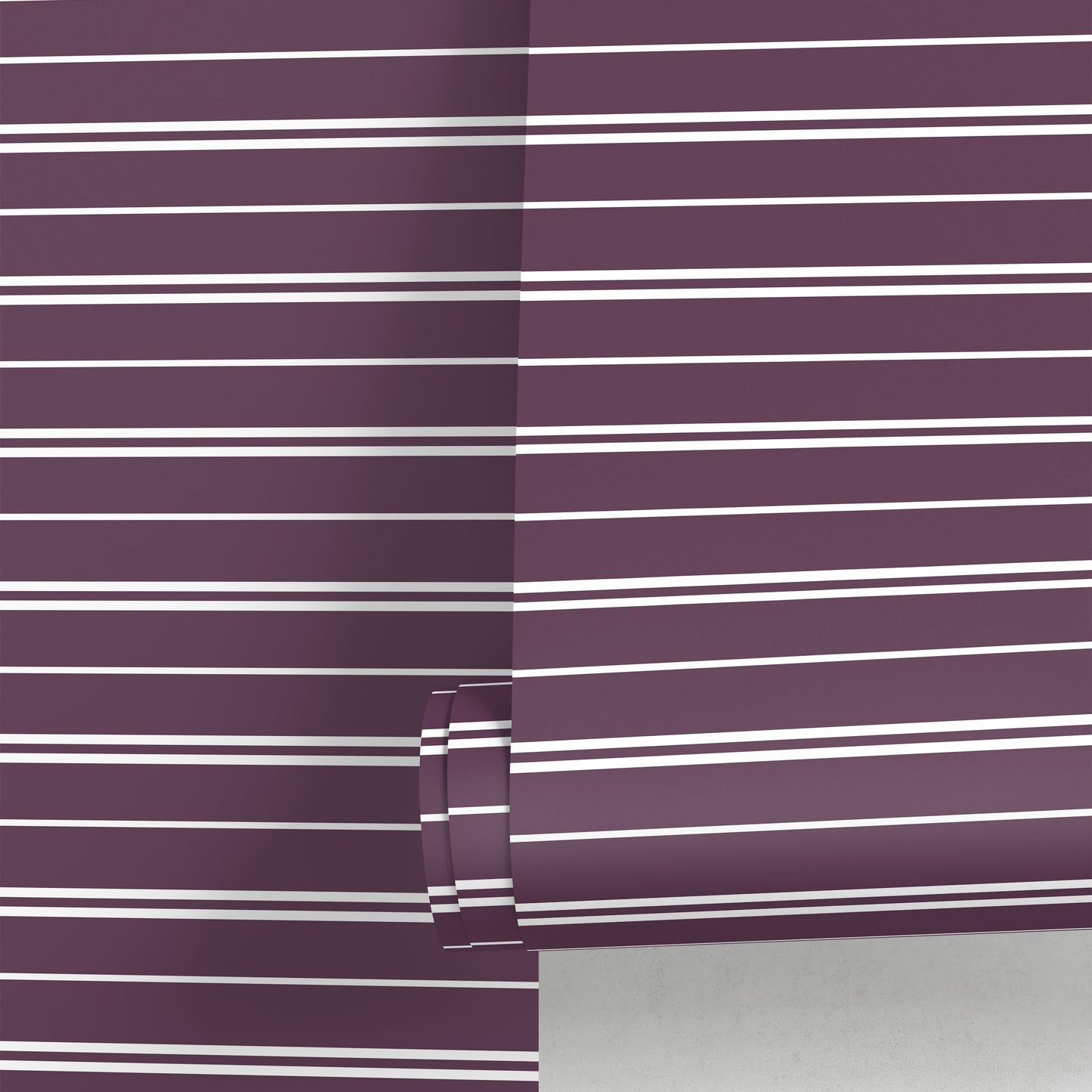 Purple Striped Wallpaper Modern Wallpaper Peel and Stick and Traditional Wallpaper - D760