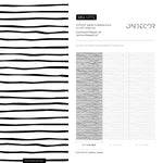 Black and White Striped Wallpaper Boho Wallpaper Peel and Stick and Traditional Wallpaper - D772