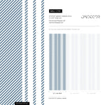 Blue Striped Wallpaper Farmhouse Wallpaper Peel and Stick and Traditional Wallpaper - D781