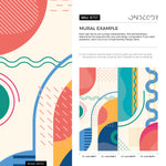 Shapes Colorful Mural Wallpaper Removable Wallpaper Wall Decor Home Decor Wall Art Printable Wall Art Room Decor Wall Prints - B757