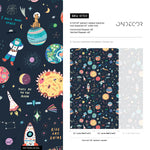 Galaxy Nursery Wallpaper Removable Wallpaper Peel and Stick Wallpaper Wall Decor Home Decor Wall Art Printable Wall Art Room Decor Wall Prints - B769