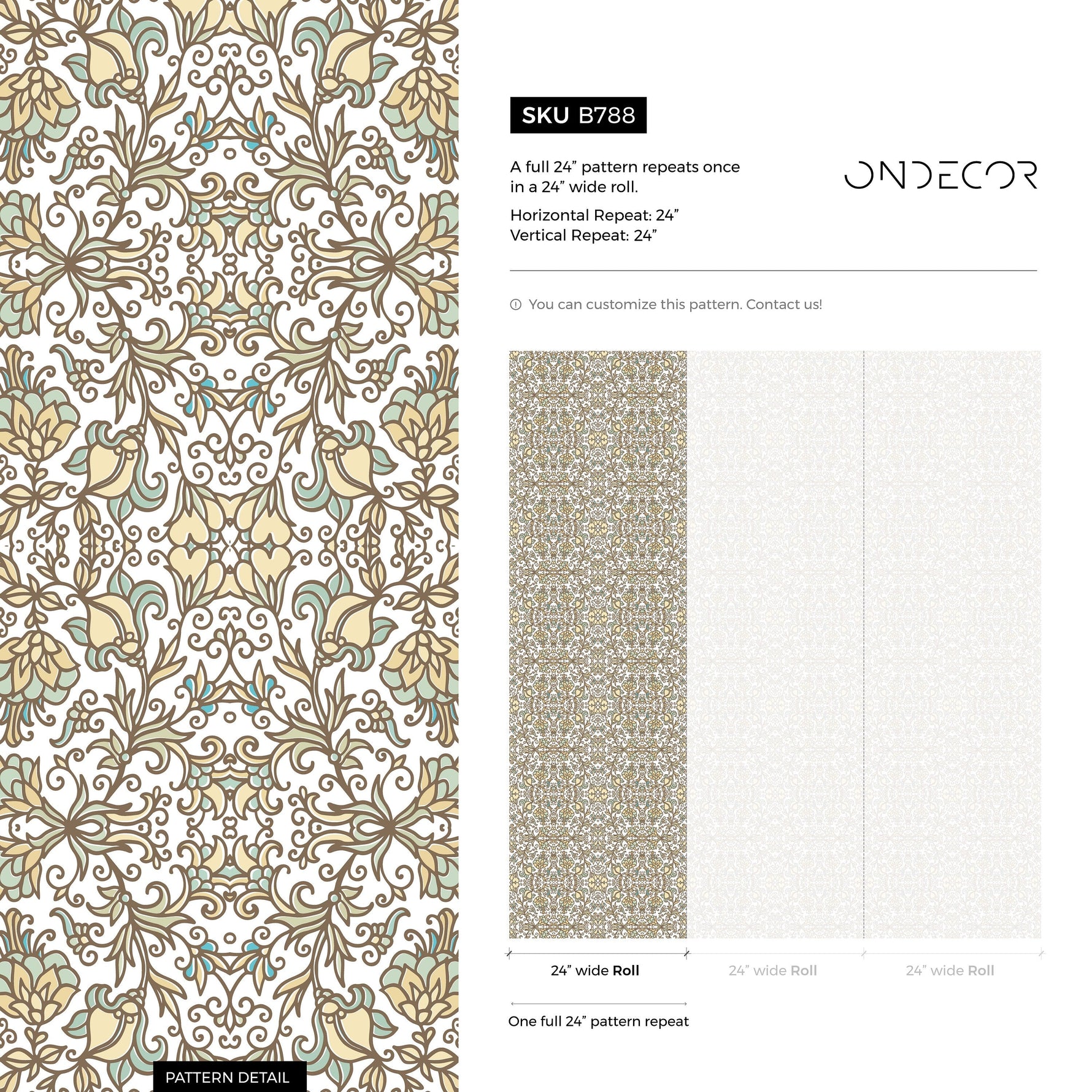 Vintage Moroccan Wallpaper Removable Wallpaper Wall Decor Home Decor Wall Art Printable Wall Art Room Decor Wall Prints Wall Hanging - B788