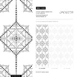 Wallpaper Peel and Stick Wallpaper Removable Wallpaper Home Decor Wall Art Wall Decor Room Decor / Black Geometric Wallpaper - C468