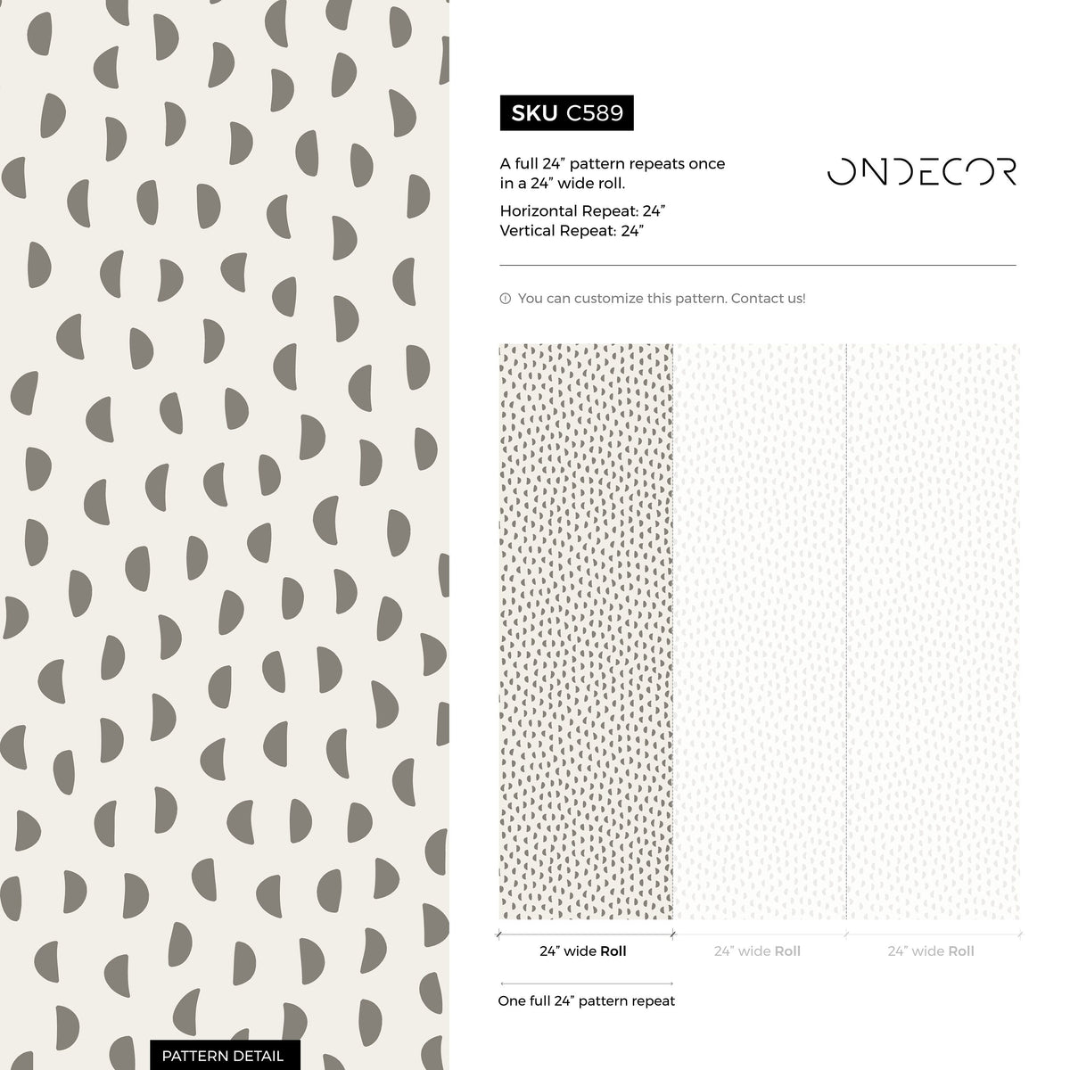 Wallpaper Peel and Stick Wallpaper Removable Wallpaper Home Decor Wall Art Wall Decor Room Decor / Beige Polka Dot Wallpaper - C589