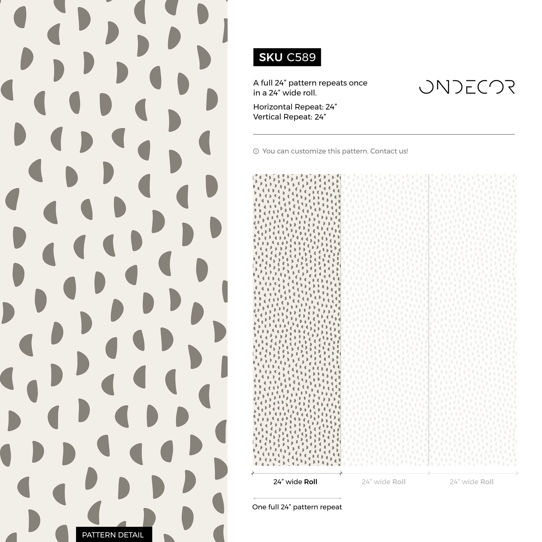 Wallpaper Peel and Stick Wallpaper Removable Wallpaper Home Decor Wall Art Wall Decor Room Decor / Beige Polka Dot Wallpaper - C589