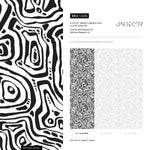 Black and White Abstract Lines Wallpaper / Peel and Stick Wallpaper Removable Wallpaper Home Decor Wall Art Wall Decor Room Decor - C656