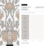 Beige Floral William Morris Wallpaper / Peel and Stick Wallpaper Removable Wallpaper Home Decor Wall Art Wall Decor Room Decor - D043