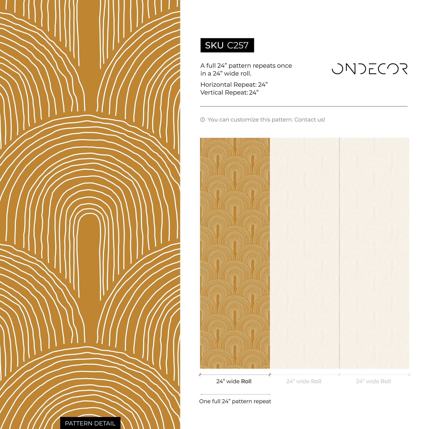 Peel and Stick Wallpaper Removable Wallpaper Wall Decor Home Decor Wall Art Printable Wall Art Room Decor / Mustard Wallpaper - C257