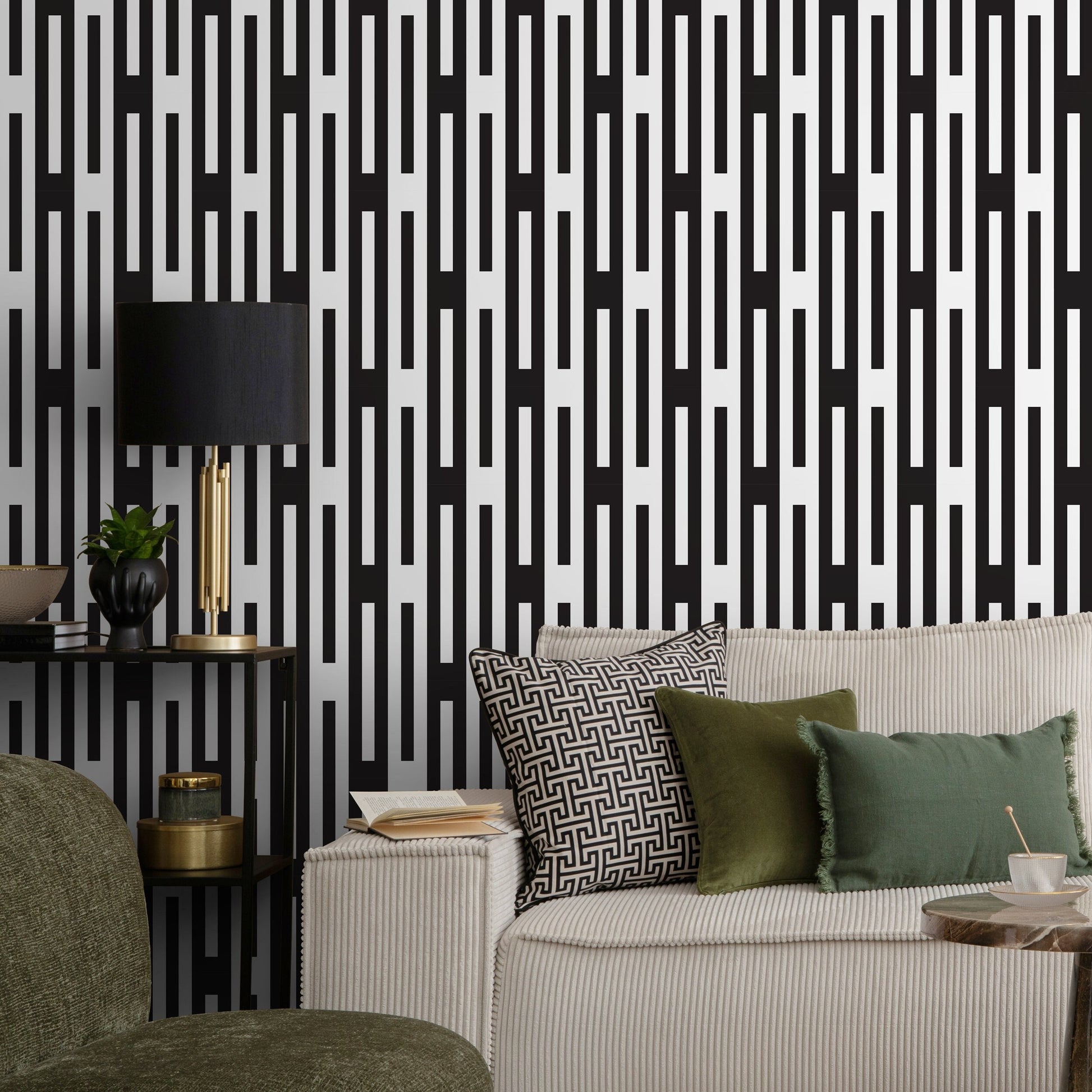Removable Wallpaper Peel and Stick Wallpaper Wall Paper Wall Mural - Geometric Wallpaper - B046